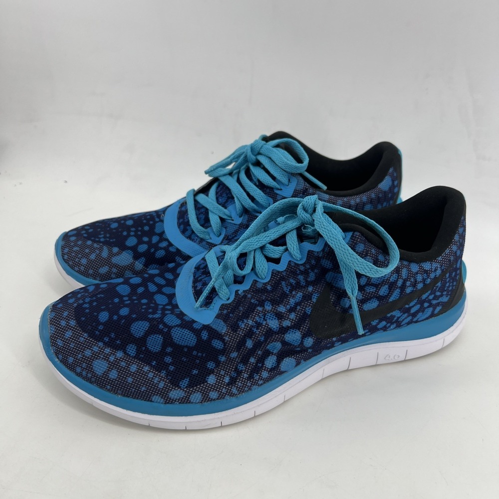 Nike Women's Free 4.0 Running Athletic Shoes Blue Size 8
